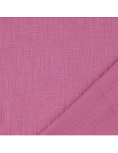 Vintage double gauze cotton fabric - Rosewood 2