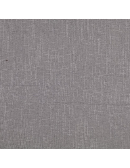 Vintage double gauze cotton fabric - Gray