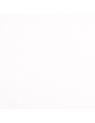 Vintage double gauze cotton fabric - White