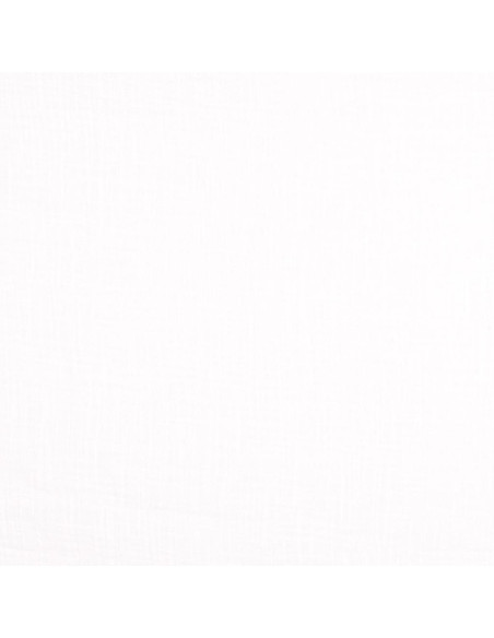 Vintage double gauze cotton fabric - White