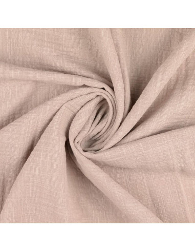 Vintage double gauze cotton fabric - Sand