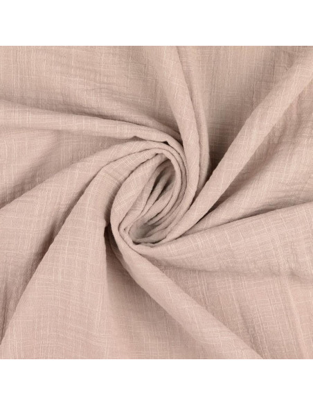 Vintage double gauze cotton fabric - Sand