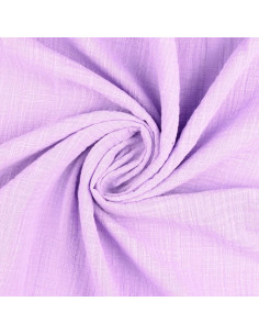 Vintage double gauze cotton fabric - Lilac