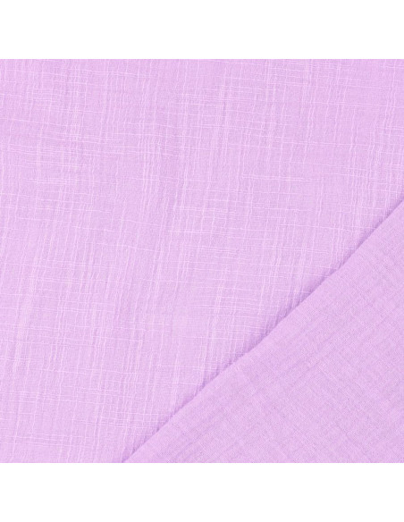 Vintage double gauze cotton fabric - Lilac