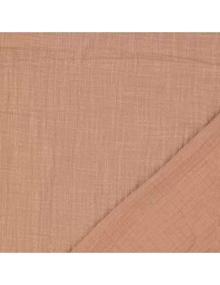 Vintage double gauze cotton fabric - Beige