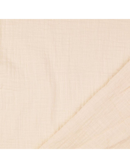 Vintage double gauze cotton fabric - Ecru