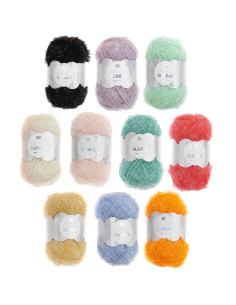 Box of 10 balls of Creative Bubble crochet yarn - Crazy Bubble Gang 2