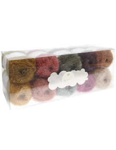 Box of 10 Creative Bubble crochet yarn balls - Earthy