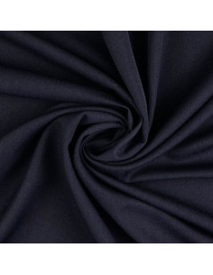 Soft gabardine fabric - Dark navy blue