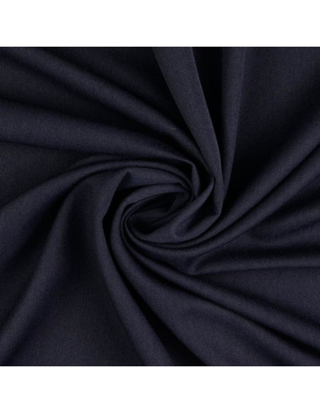 Soft gabardine fabric - Dark navy blue