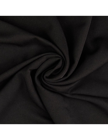 Soft gabardine fabric - Black
