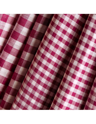 Off-White Dahlia Gingham Double Gauze Fabric - Atelier Brunette