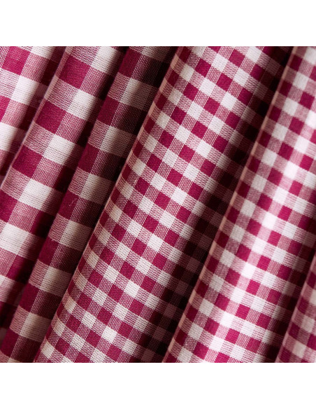 Off-White Dahlia Gingham Double Gauze Fabric - Atelier Brunette