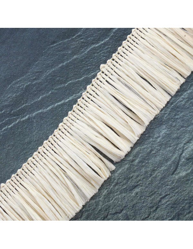 Raffia fringe - Light beige