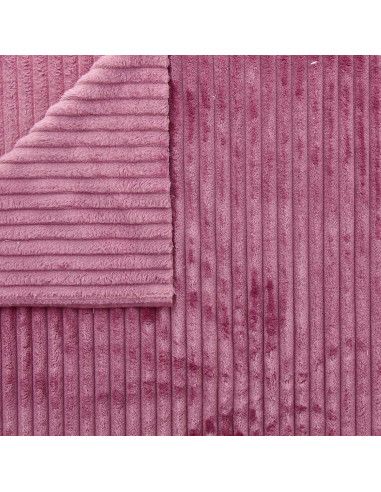 Minky fabric wide ribs - Rosewood