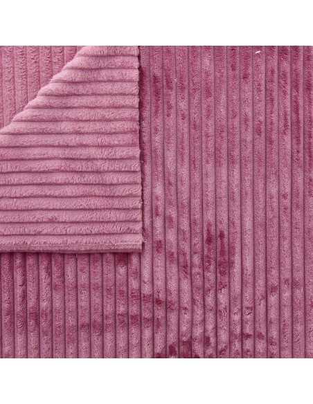 Minky fabric wide ribs - Rosewood