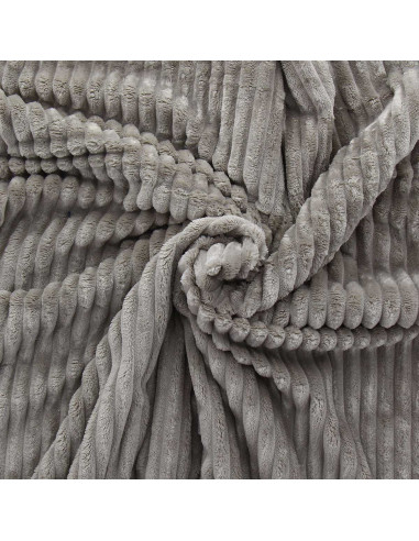 Minky fabric wide ribs - Taupe