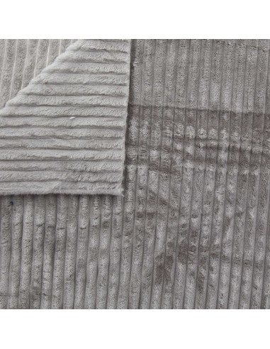 Minky fabric wide ribs - Taupe