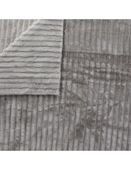Minky fabric wide ribs - Taupe