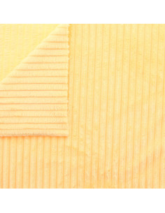 Wide ribbed minky fabric - Yellow 2