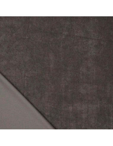 Dark gray corduroy fabric