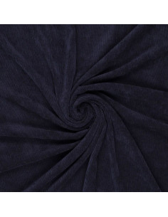 Corduroy fabric - Navy blue