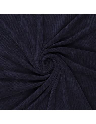Corduroy fabric - Navy blue