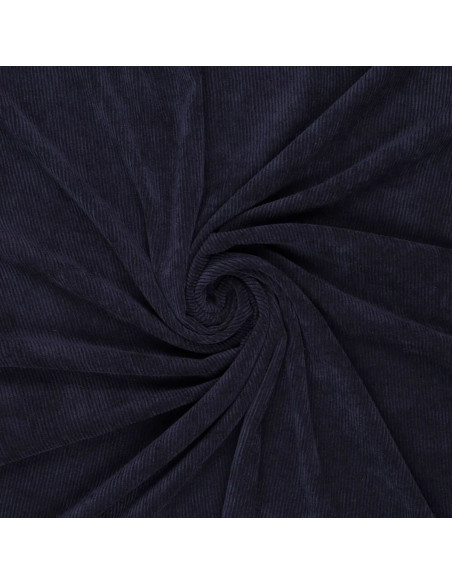 Corduroy fabric - Navy blue