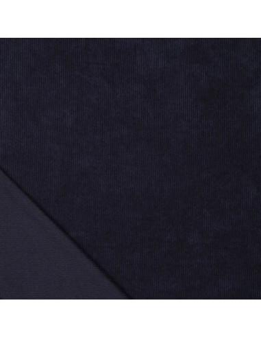 Corduroy fabric - Navy blue