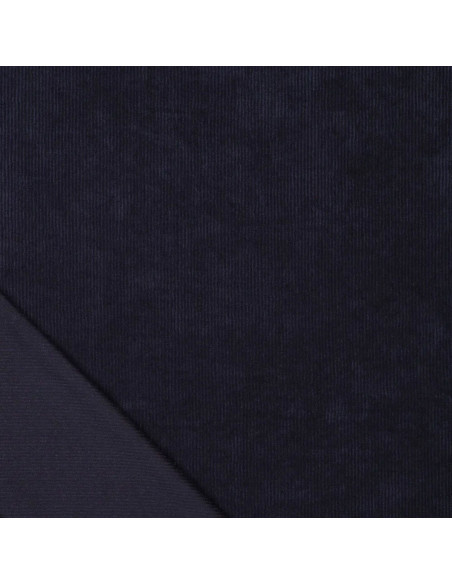 Corduroy fabric - Navy blue