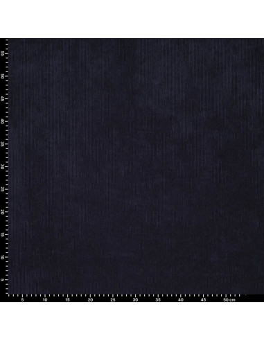 Corduroy fabric - Navy blue