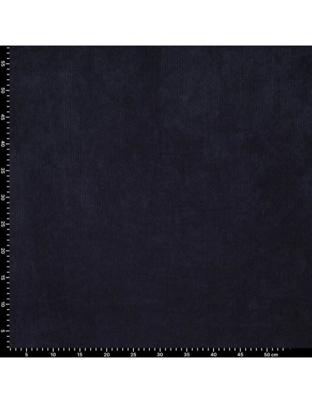 Corduroy fabric - Navy blue