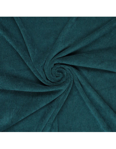 Corduroy fabric - Petrol blue