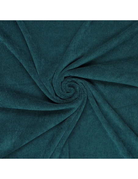 Corduroy fabric - Petrol blue