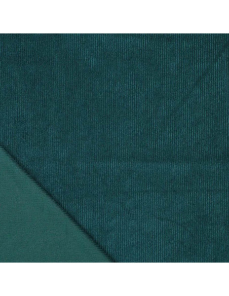 Corduroy fabric - Petrol blue