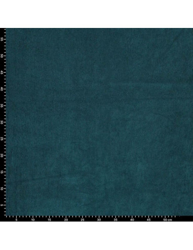 Corduroy fabric - Petrol blue