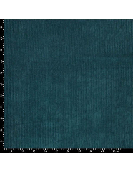 Corduroy fabric - Petrol blue