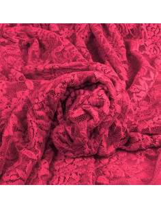 Glamour Stretch Lace Fabric - Fuchsia 2