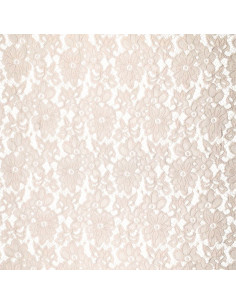 Bloom Stretch Guipure Fabric - Beige 2