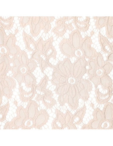 Bloom Stretch Guipure Fabric - Beige