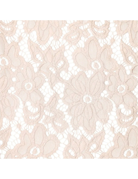 Bloom Stretch Guipure Fabric - Beige