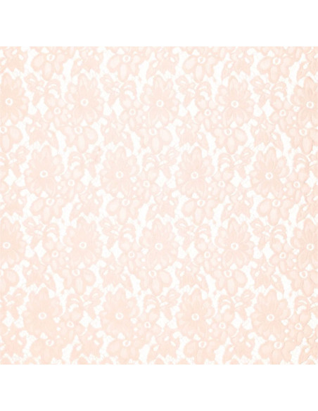 Bloom Stretch Guipure Fabric - Light Pink