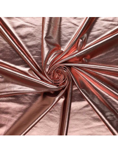 Stretch lamé fabric - Light pink
