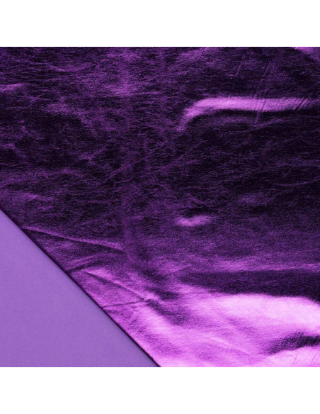 Stretch lamé fabric - Purple