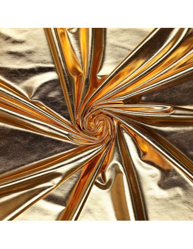 Stretch lamé fabric - Gold