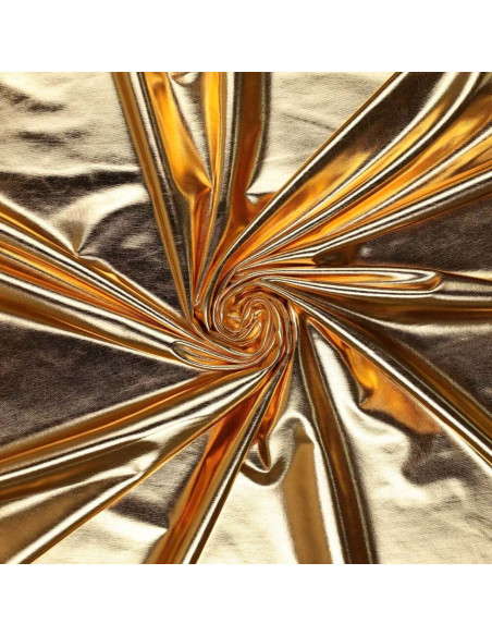 Stretch lamé fabric - Gold