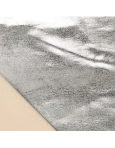 Stretch lamé fabric - Silver 2
