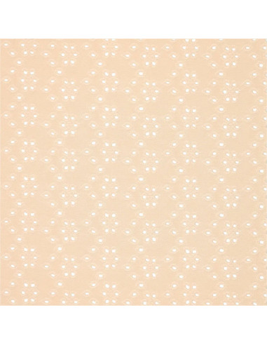 Stretchable English embroidery fabric - Light beige