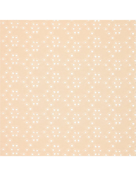 Stretchable English embroidery fabric - Light beige