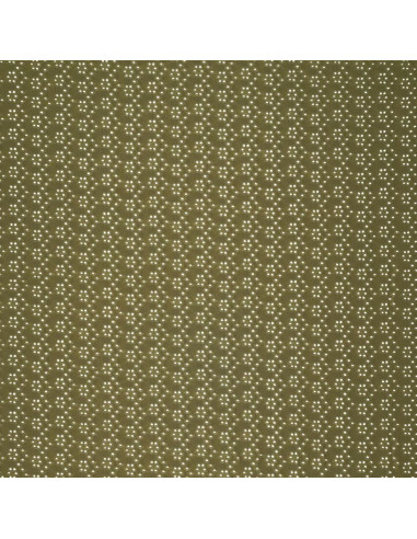 Stretchable English embroidery fabric - Khaki